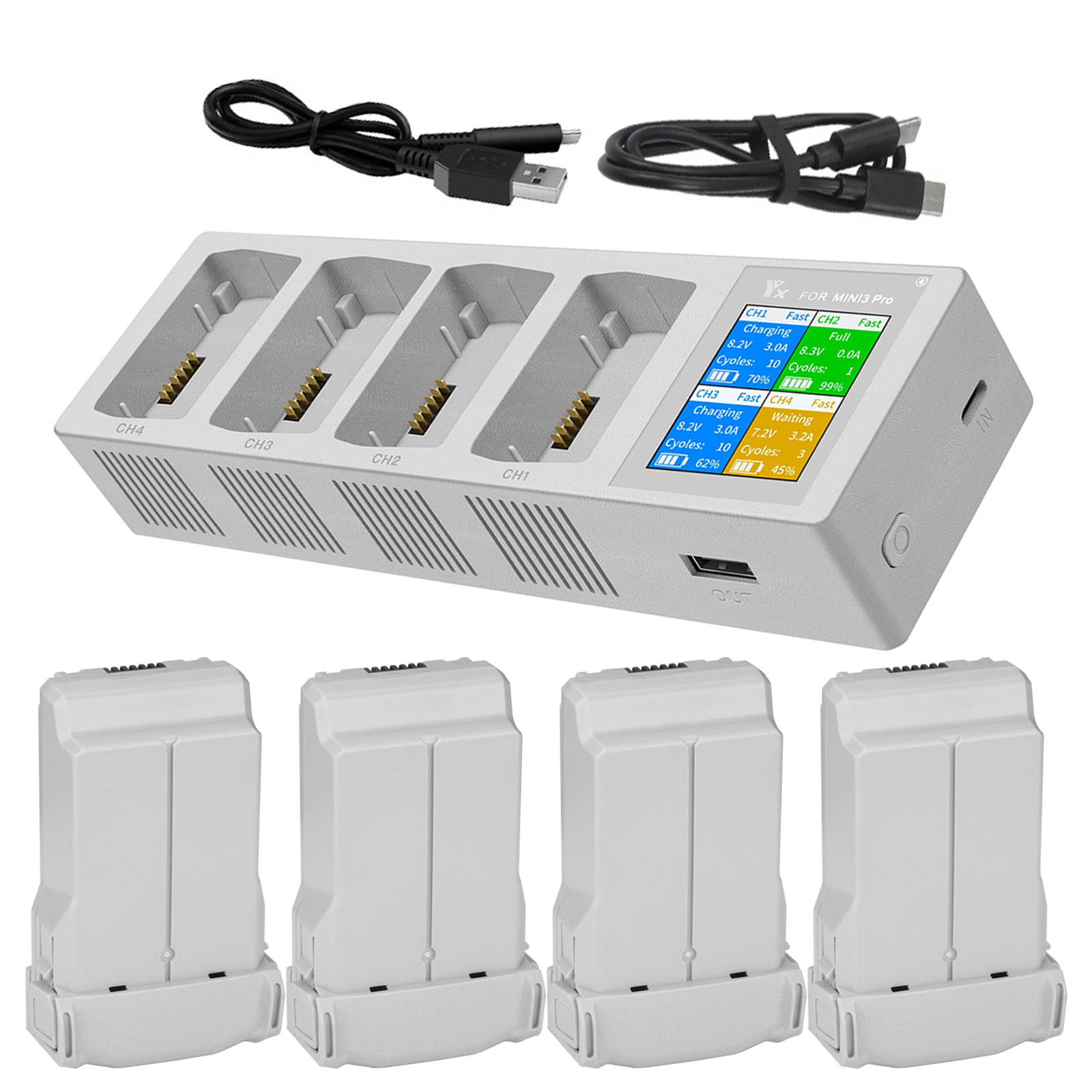 For DJI Mini 3/3 Pro Intellige – обзор и цена Drone Charging Hub