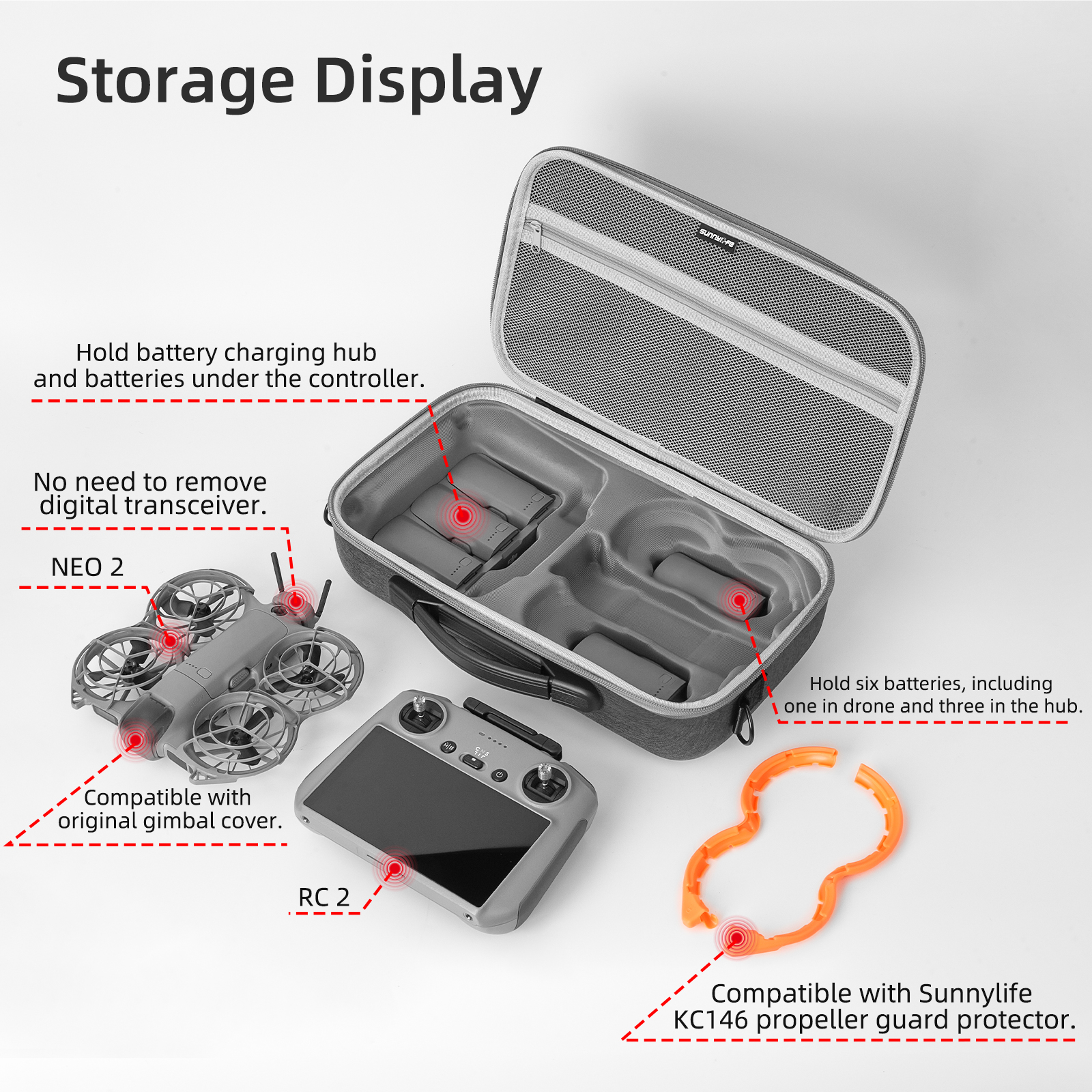 Portable Carrying Case For DJI – обзор и цена Drone Joystick Cover