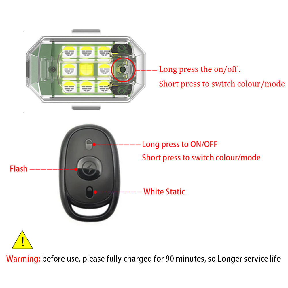 1/2/4pcs Wireless LED Drone St – обзор и цена Drone Beacon Light