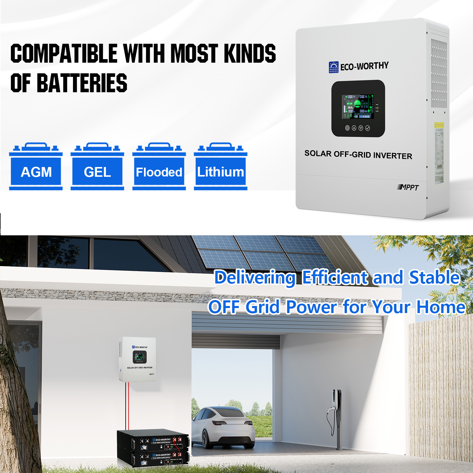 ECO-WORTHY UL1741 5000W 48V So – обзор и цена Drone Solar Charger